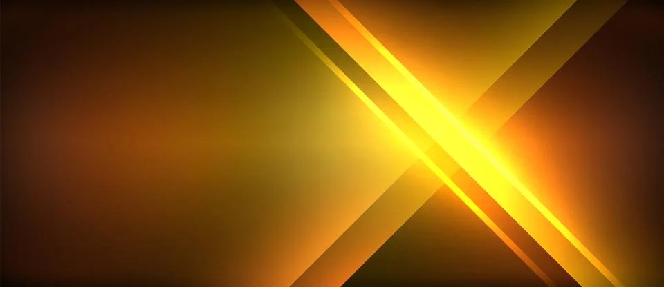 Neon glowing circle rays, light round lines in the dark, planet style neon wave Illustrazione stock