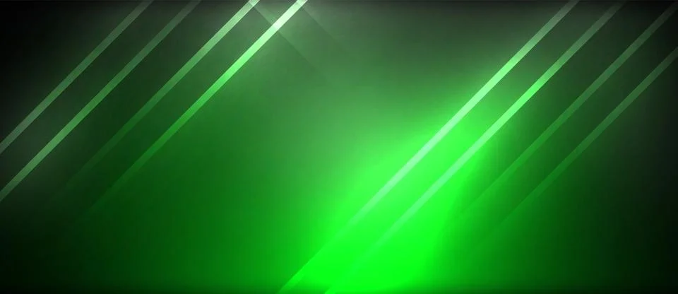 Neon glowing circle rays, light round lines in the dark, planet style neon wave Illustrazione stock