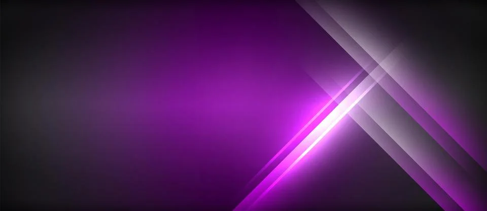 Neon glowing circle rays, light round lines in the dark, planet style neon wave Illustrazione stock