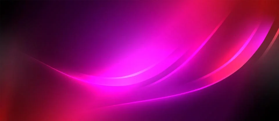 Neon glowing circle rays, light round lines in the dark, planet style neon wave 스톡 일러스트