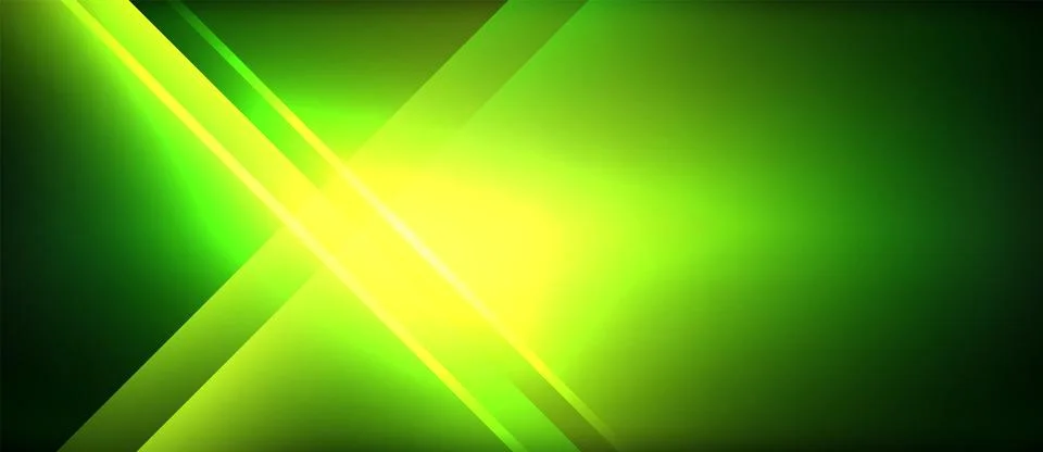 Neon glowing circle rays, light round lines in the dark, planet style neon wave Illustrazione stock