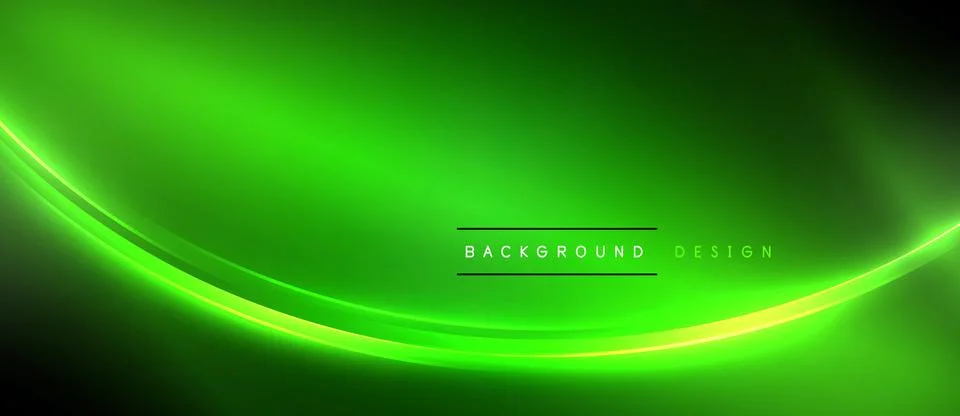 Neon glowing circle rays, light round lines in the dark, planet style neon wave Illustrazione stock