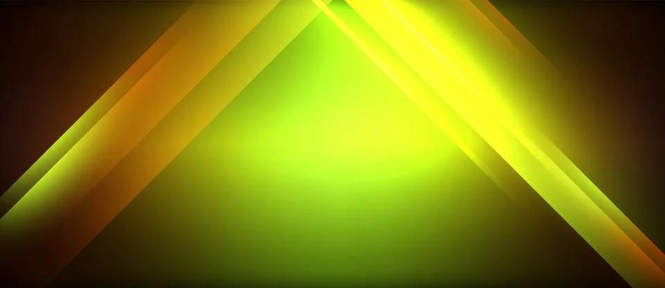 Neon glowing circle rays, light round lines in the dark, planet style neon wave 스톡 일러스트