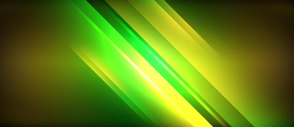 Neon glowing circle rays, light round lines in the dark, planet style neon wave Illustrazione stock