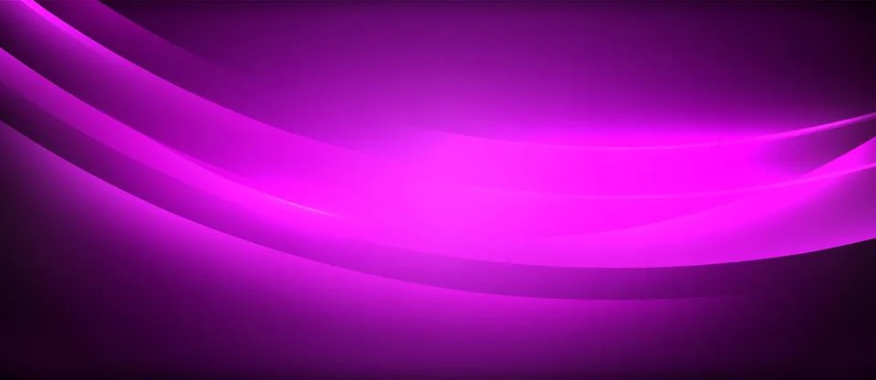 Neon glowing circle rays, light round lines in the dark, planet style neon wave Illustrazione stock