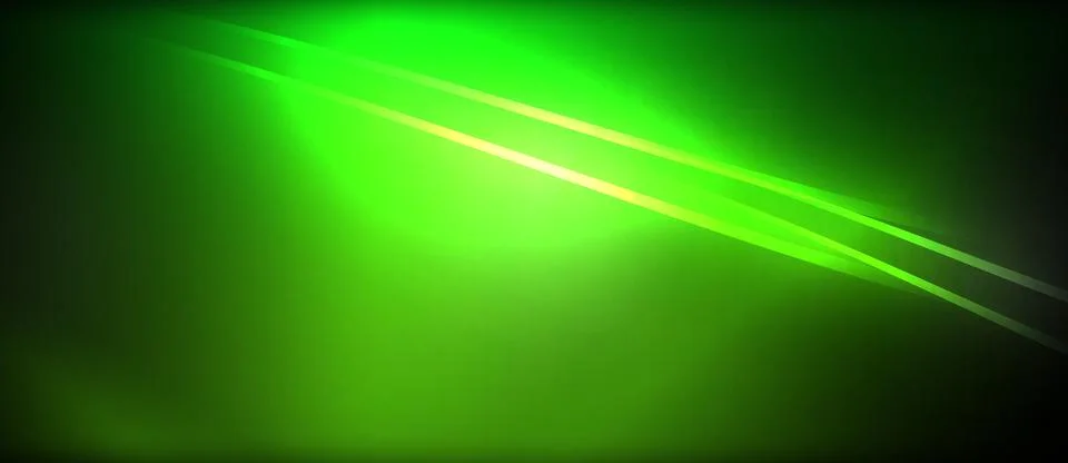 Neon glowing circle rays, light round lines in the dark, planet style neon wave Illustrazione stock