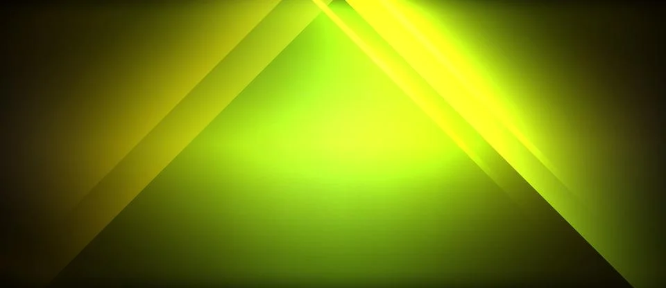 Neon glowing circle rays, light round lines in the dark, planet style neon wave Stock Illustration