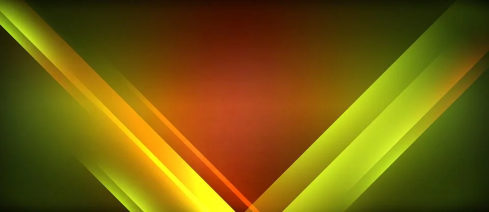 Neon glowing circle rays, light round lines in the dark, planet style neon wave Illustrazione stock