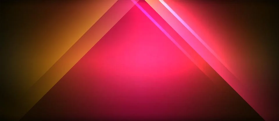 Neon glowing circle rays, light round lines in the dark, planet style neon wave Illustrazione stock