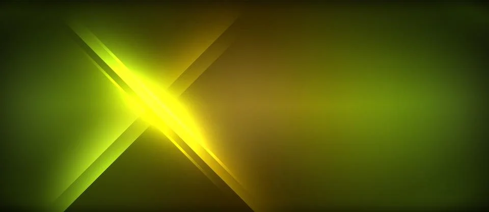 Neon glowing circle rays, light round lines in the dark, planet style neon wave Illustrazione stock
