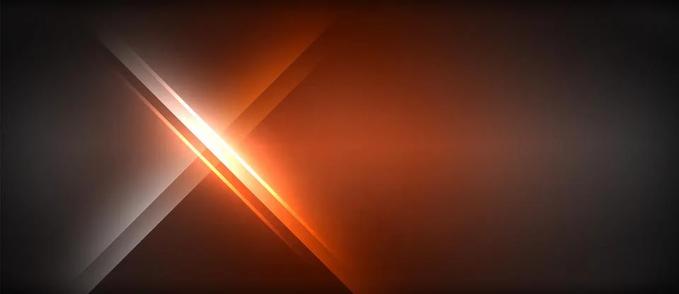 Neon glowing circle rays, light round lines in the dark, planet style neon wave Illustrazione stock