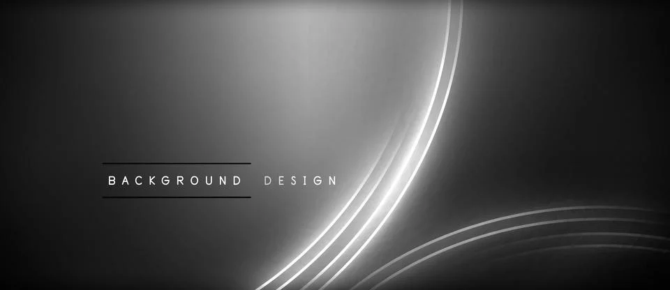 Neon glowing circle rays, light round lines in the dark, planet style neon wave Illustrazione stock
