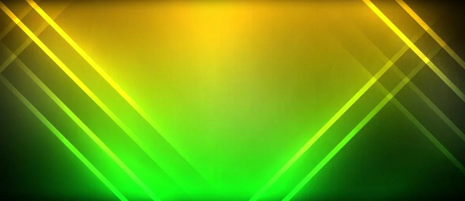 Neon glowing circle rays, light round lines in the dark, planet style neon wave 스톡 일러스트