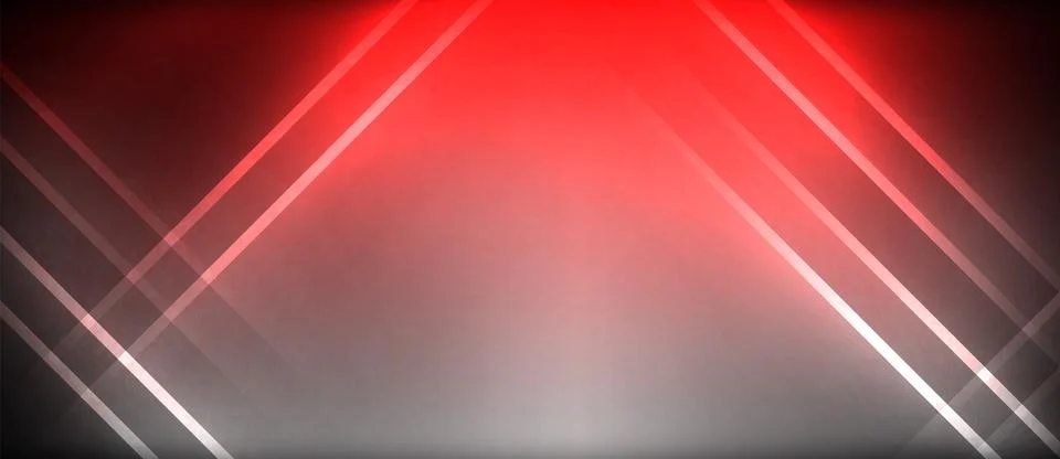 Neon glowing circle rays, light round lines in the dark, planet style neon wave イラスト素材