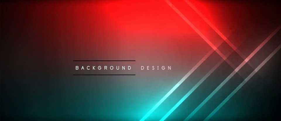 Neon glowing circle rays, light round lines in the dark, planet style neon wave Illustrazione stock