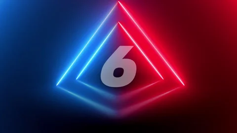 Neon Glowing Colors and a countdown Stock Footage 253548003