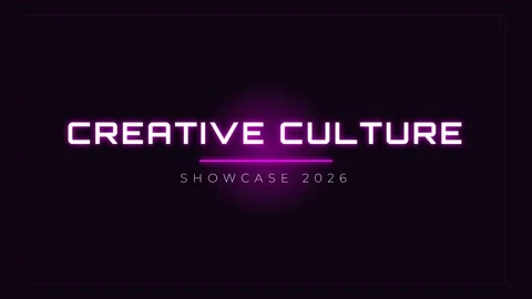 Neon glowing creative culture title sequence opener for modern corporate sh.. Stock Footage 337501082