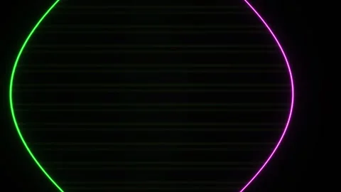 Neon glowing DNA helix double helix structure animation. Stock Footage 334535968