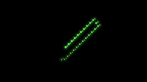 Neon Glowing Dots Checkmark Animation Stock Footage 346716923