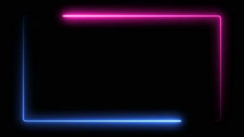 Neon glowing frame background. Stock Footage 233090450