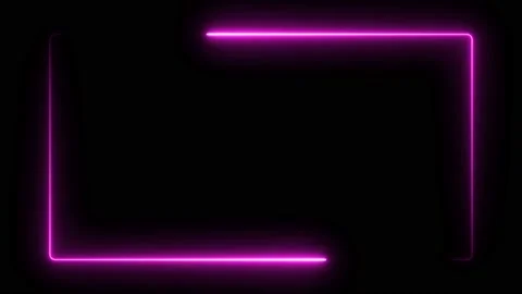 Neon glowing frame background. Stock Footage 233935656