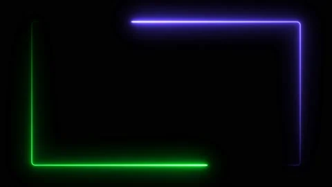 Neon glowing frame background. Stock Footage 233963214