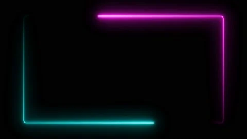 Neon glowing frame background. Stock Footage 233998312