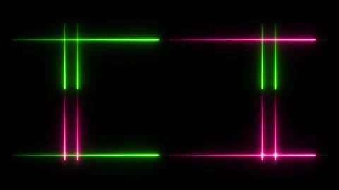 Neon glowing frames motion graphic footage Stockbeeldmateriaal 330759819
