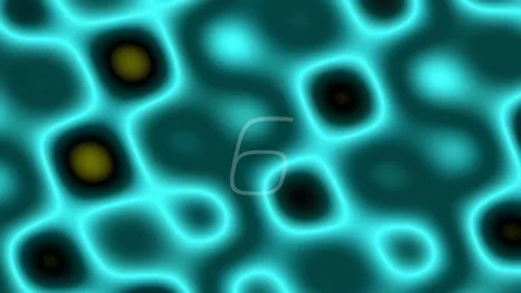 Neon glowing geometric abstract pattern with ethereal teal digits on dark b.. Video stock 342206923