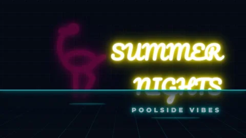 Neon glowing giraffe outline animation, futuristic animal vector art Stock Footage 336879779