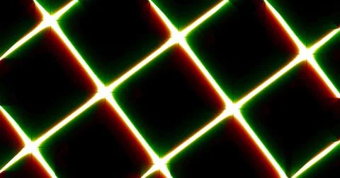 Neon glowing grid. Bright background, backdrop. Stock Illustration