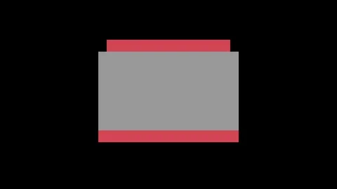 Neon glowing HUD frame icon  Abstract color line animation symbol for com.. 库存影片 339784671