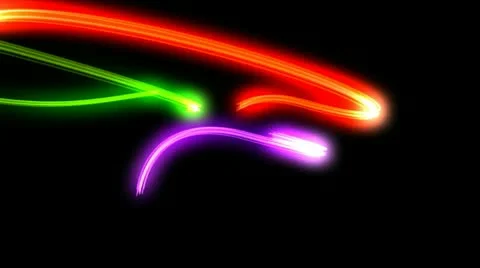 Neon glowing lights background Stock Footage 10708813