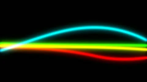 Neon glowing lights Stock Footage 12175076