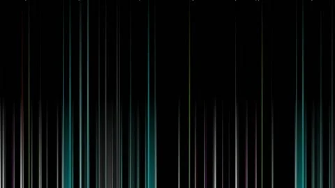 Neon glowing lights loopable background, colorful vertical stripes flashing Stock Footage 133107958