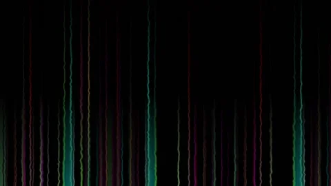 Neon glowing lights loopable background, colorful vertical stripes flashing Stock Footage 133108275
