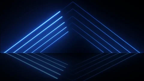 Neon glowing line. Abstract lights animated on a abstraction neon Lines mov.. Stock Footage 307291820