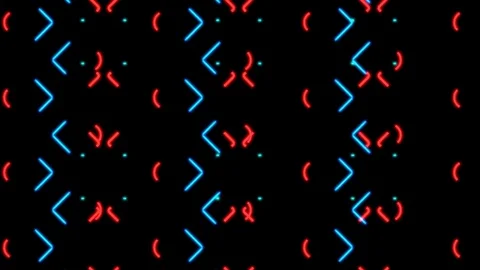 Neon glowing lines abstract loopable background Stock Footage 71931671