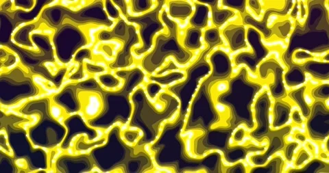 Neon glowing liquid. Abstract Fluid Animation bright yellow Color Flowing W.. Stock Footage 224923502