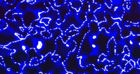 Neon glowing liquid. Abstract Fluid Animation bright blue Color Flowing Wav.. Stock Footage 224923728