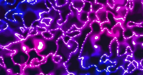 Neon glowing liquid. Abstract Fluid Animation blue pink Color Flowing Wavy .. Stock Footage 224923843