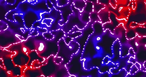Neon glowing liquid. Abstract Fluid Animation blue red Color Flowing Wavy S.. Vídeos de archivo 224924170