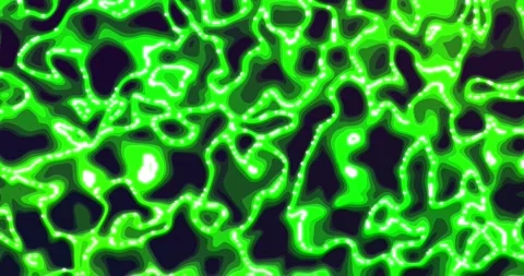 Neon glowing liquid. Abstract Fluid Animation bright Green Color Flowing Wa.. 스톡 동영상 224924317