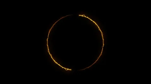 Neon glowing loading circle animation. Video stock 336621335