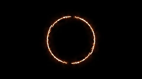 Neon glowing loading circle animation. 库存影片 336621337