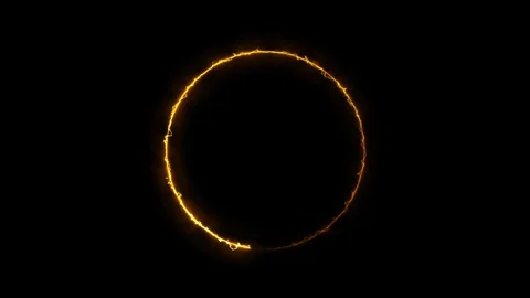 Neon glowing loading circle animation. 库存影片 336621341
