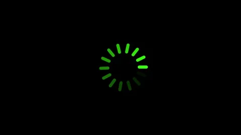 Neon Glowing loading Circular Light Pattern Stock Footage 332881996