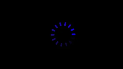 Neon Glowing loading on Dark Background Stock Footage 332881986