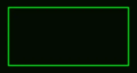 Neon glowing magic frame. fire wave line Glitter sparkle effect green dark Stock Illustration