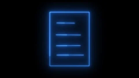 Neon glowing note book icon animation on background. Stock Footage 298926760